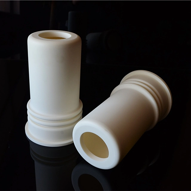 Custom Made Alumina Corrugated Tube Ceramic Parts Structure