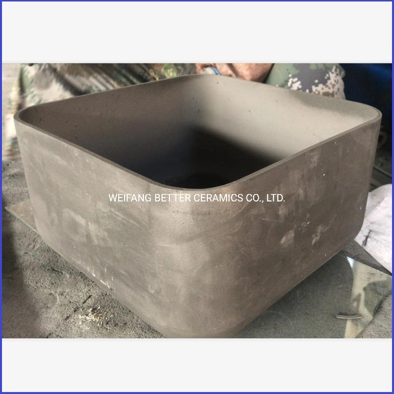 SISIC silicon carbide saggers crucibles for kiln usage customized size