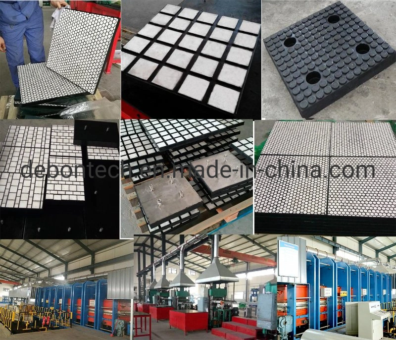 High Wear Resistant Rubber Alumina Ceramic in Rubber Lining