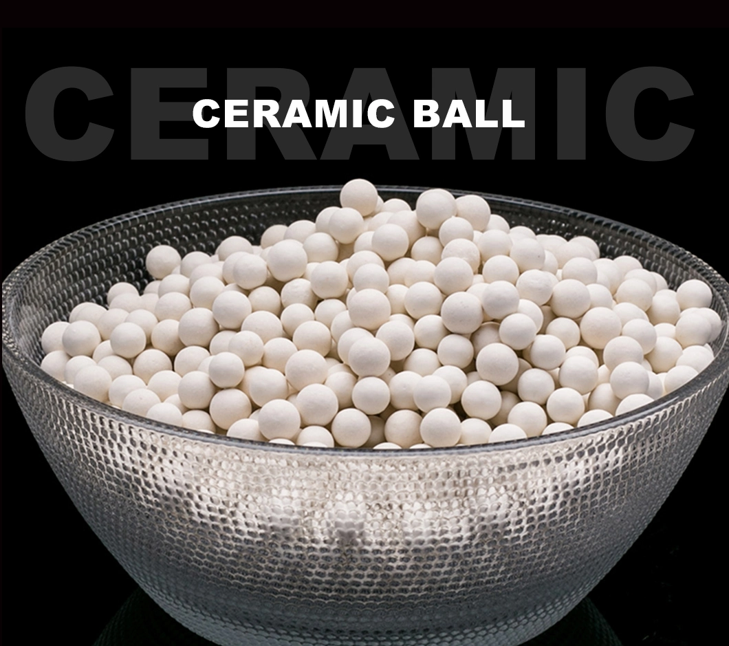Ceramic Random Packing - Catalyst Support Media 23% Al2O3 Inert Alumina Ceramic Ball