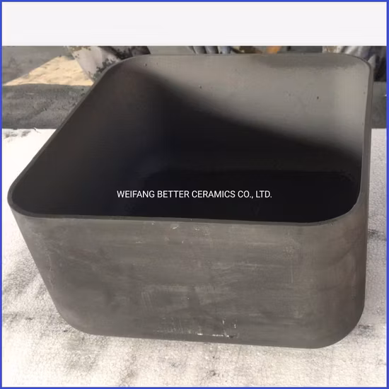 Встряхивающий тигель из карбида кремния SISIC для использования в печи индивидуального размера